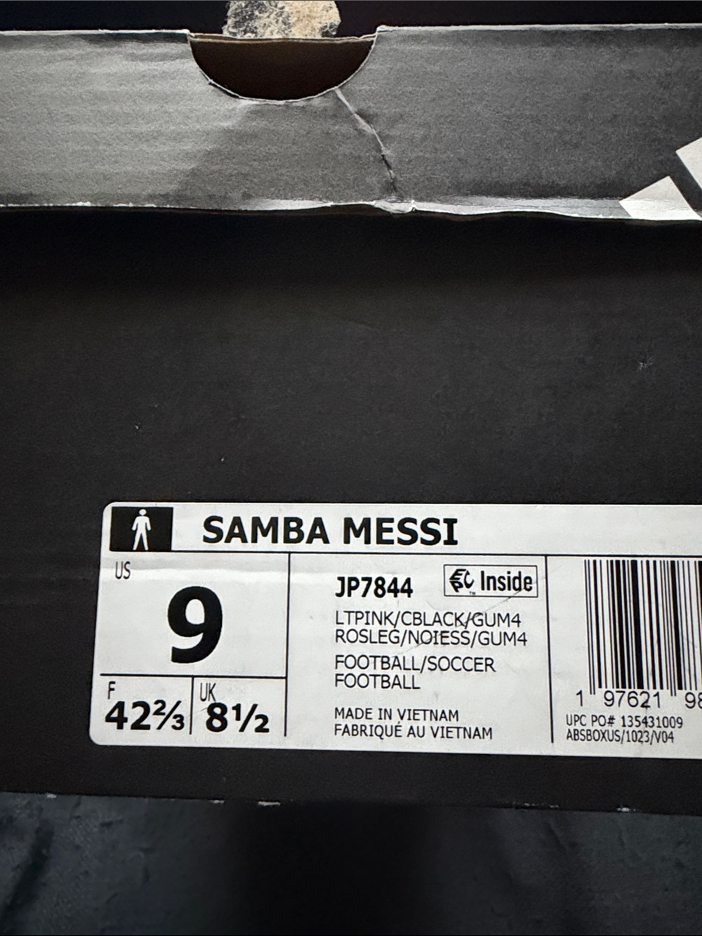 Adidas Samba Messi Sneakers sz 9m/10w - Picture 2 of 7